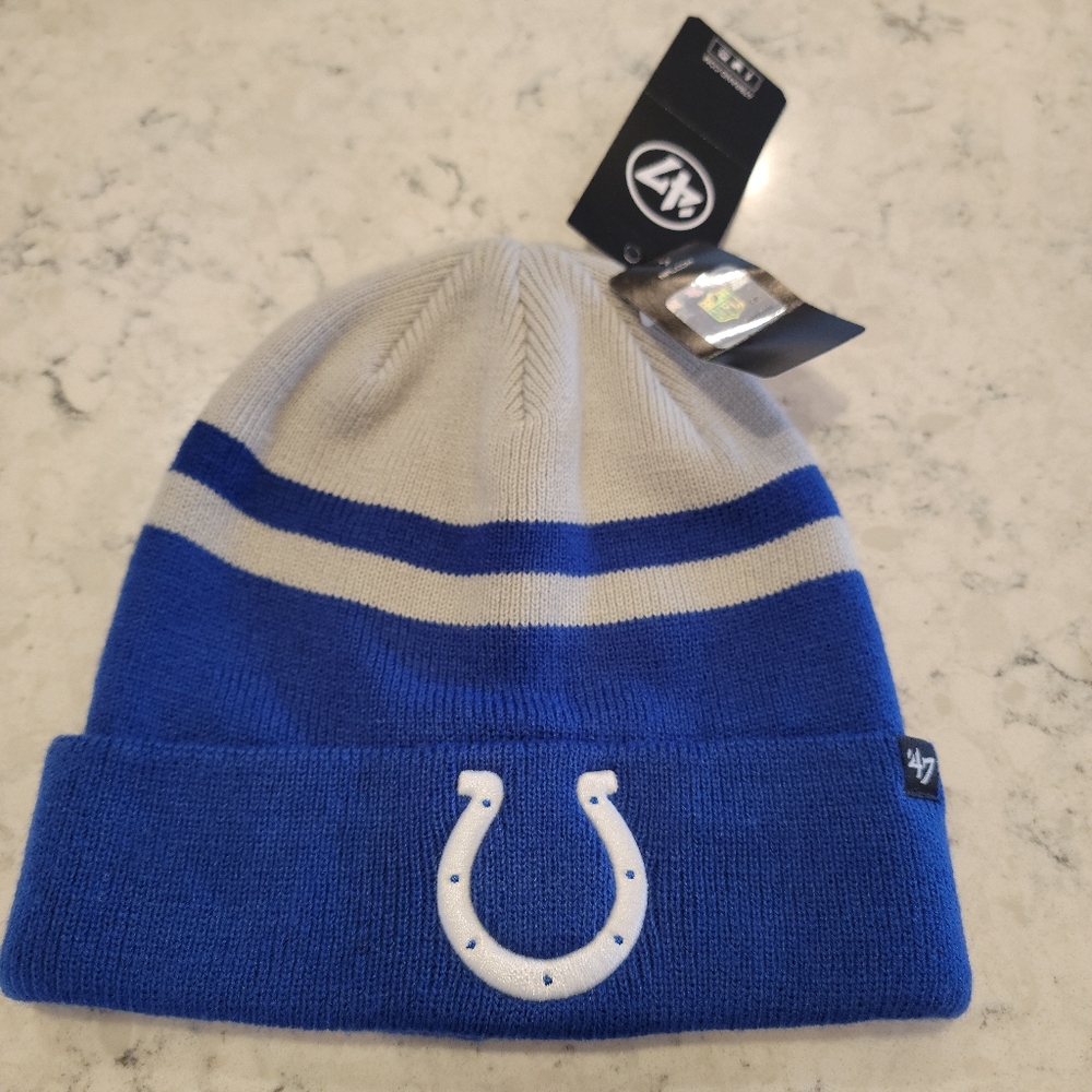 Indianapolis Colts Adults Beanie Cap NFL OFFICIAL MERCH NWT!